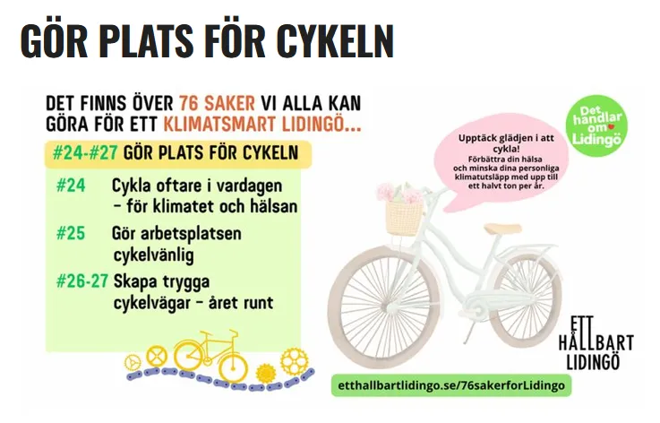 Gör plats för cykeln